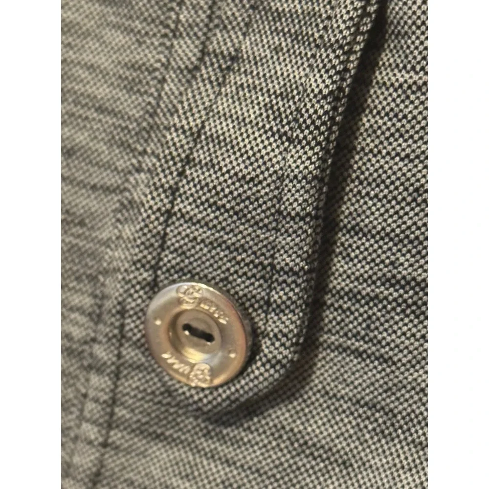 Guess Women's Gray Short Sleeve Button-Front Shirt Stretch‎ Mini Dress Dmall